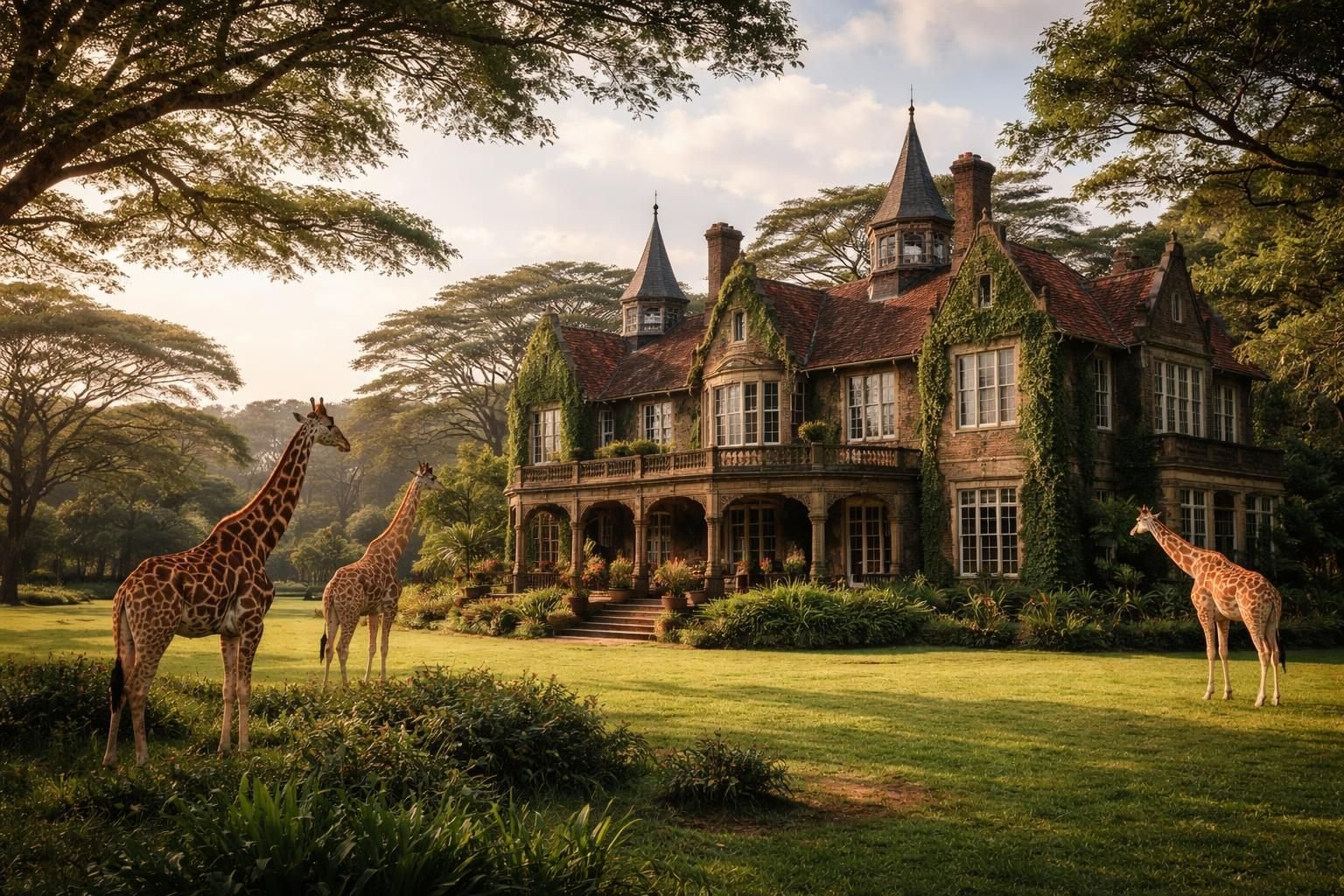 découvrez giraffe manor au kenya, une expérience unique où vous pourrez interagir de près avec les girafes dans un cadre exceptionnel alliant luxe et nature.