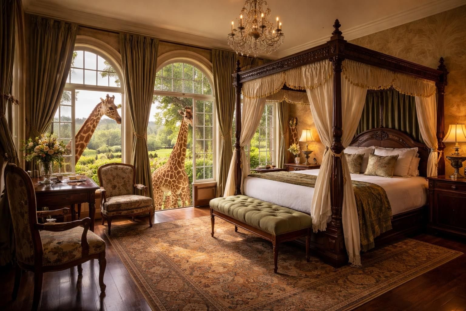 vivez une expérience inoubliable au giraffe manor au kenya, où vous pourrez interagir de près avec les girafes dans un cadre luxueux et naturel.